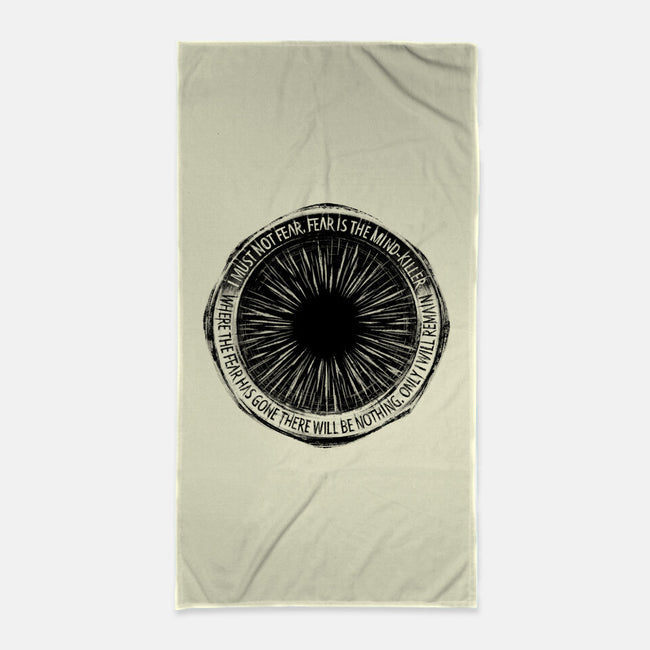 Mind Killer-none beach towel-PencilMonkey