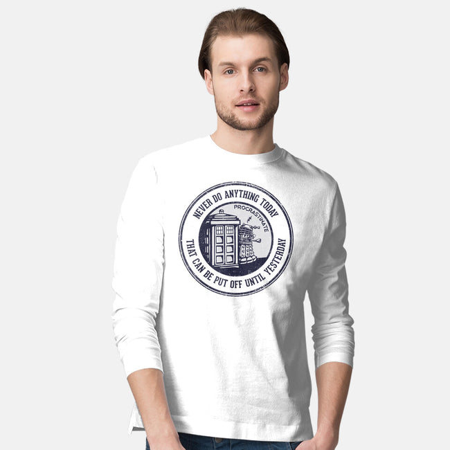 Procrastinator-mens long sleeved tee-kg07