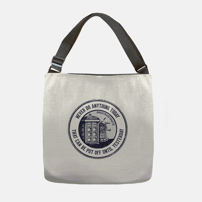Procrastinator-none adjustable tote-kg07