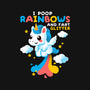 Pooping Rainbows-cat basic pet tank-NemiMakeit