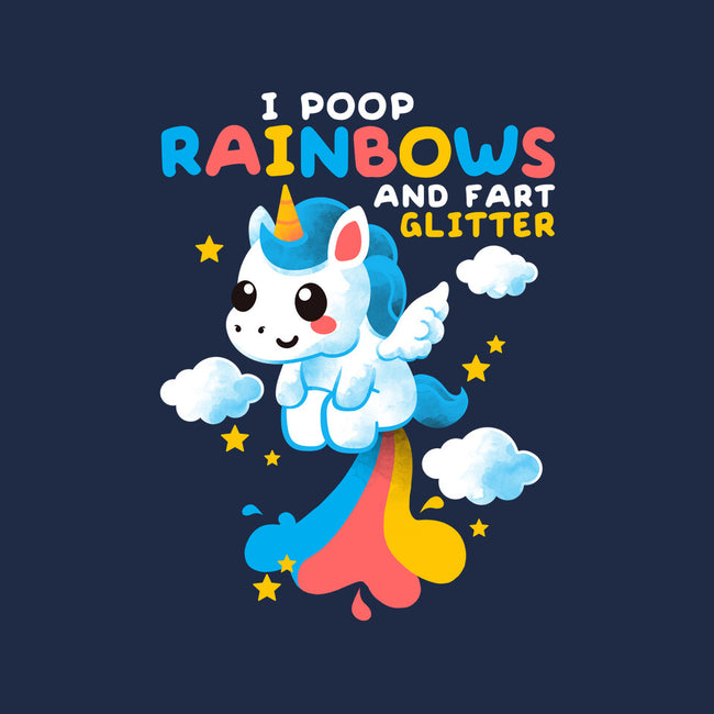 Pooping Rainbows-none drawstring bag-NemiMakeit