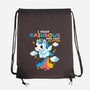 Pooping Rainbows-none drawstring bag-NemiMakeit