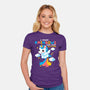 Pooping Rainbows-womens fitted tee-NemiMakeit