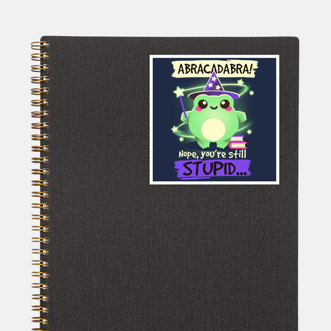 Abracadabra Frog-none glossy sticker-NemiMakeit