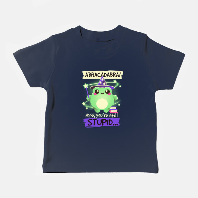 Abracadabra Frog-baby basic tee-NemiMakeit