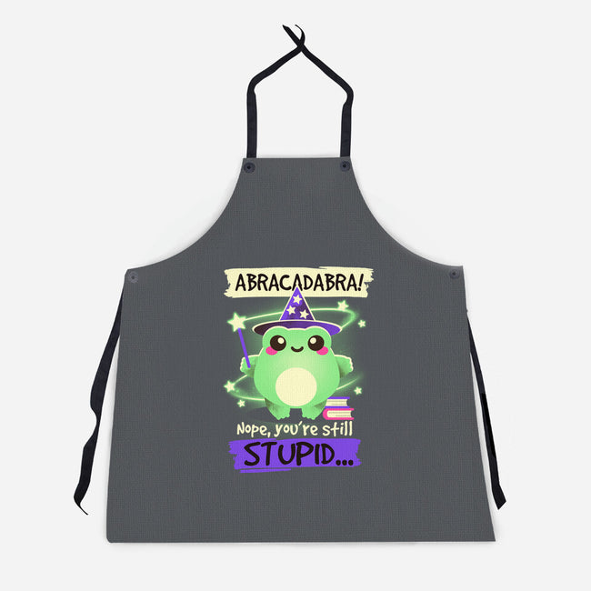 Abracadabra Frog-unisex kitchen apron-NemiMakeit