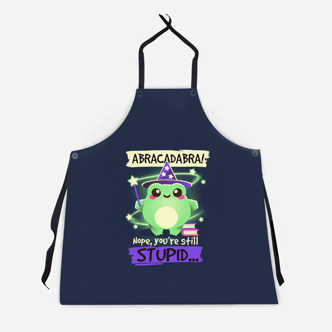 Abracadabra Frog-unisex kitchen apron-NemiMakeit