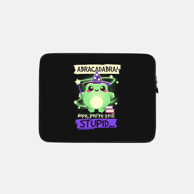 Abracadabra Frog-none zippered laptop sleeve-NemiMakeit
