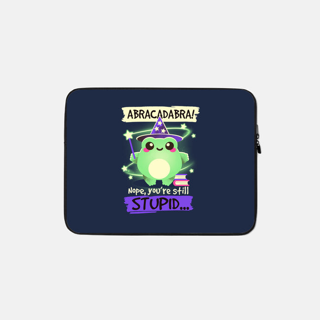 Abracadabra Frog-none zippered laptop sleeve-NemiMakeit