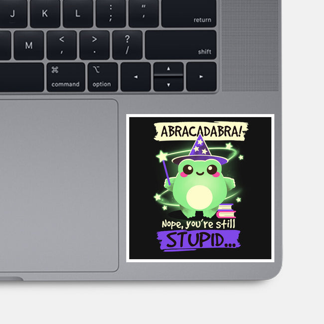 Abracadabra Frog-none glossy sticker-NemiMakeit