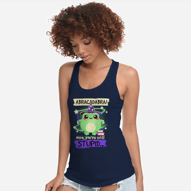 Abracadabra Frog-womens racerback tank-NemiMakeit