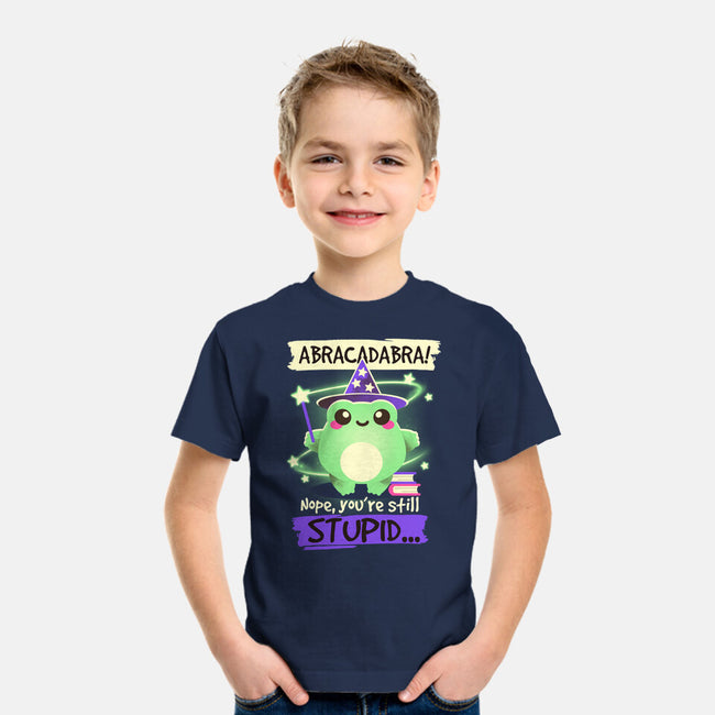 Abracadabra Frog-youth basic tee-NemiMakeit