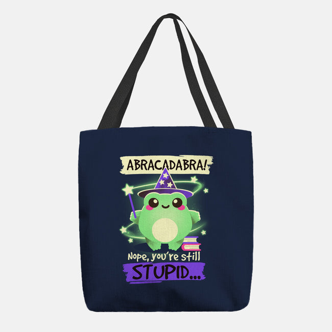 Abracadabra Frog-none basic tote-NemiMakeit