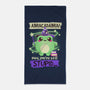 Abracadabra Frog-none beach towel-NemiMakeit