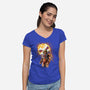 The Master Rises-womens v-neck tee-zascanauta