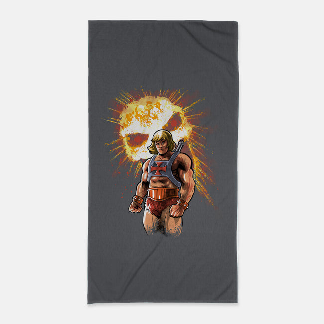 The Master Rises-none beach towel-zascanauta