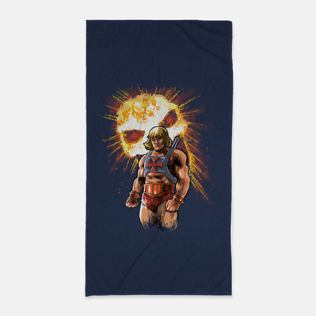 The Master Rises-none beach towel-zascanauta