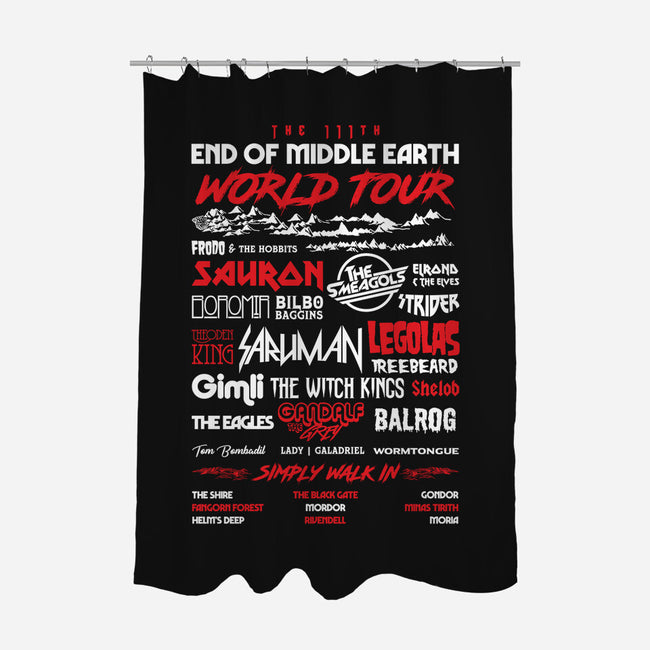 Middle Earth Fest-none polyester shower curtain-rocketman_art