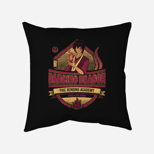 Dancing Dragon-none removable cover w insert throw pillow-teesgeex