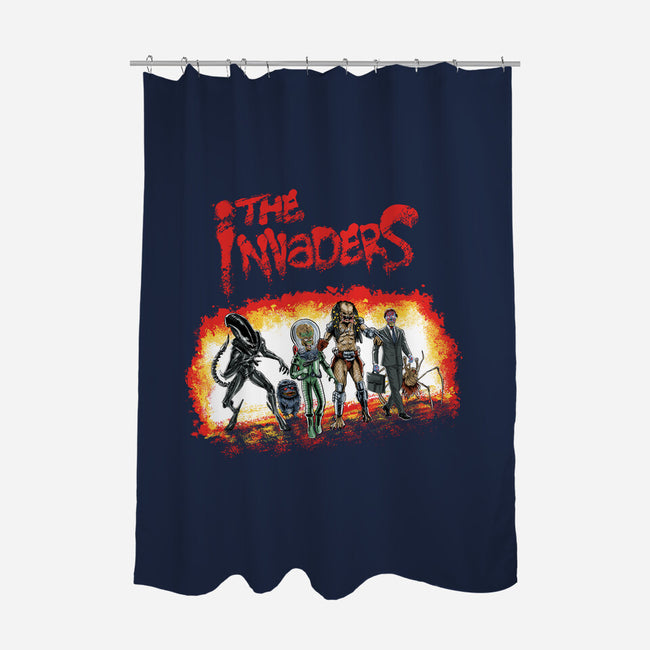 The Invaders-none polyester shower curtain-zascanauta