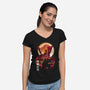 Tengen Landscape-womens v-neck tee-dandingeroz
