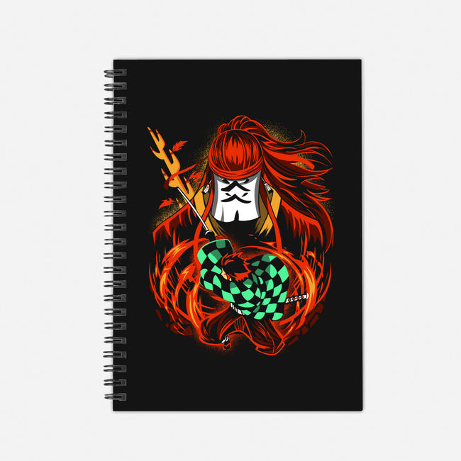 Dance Of Fire God-none dot grid notebook-constantine2454