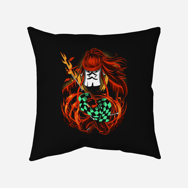 Dance Of Fire God-none removable cover w insert throw pillow-constantine2454