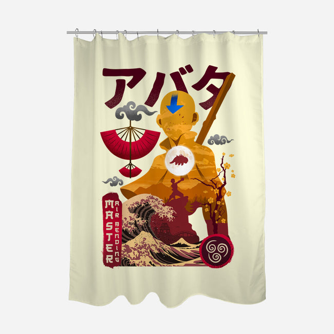 Master Air Bending-none polyester shower curtain-hirolabs