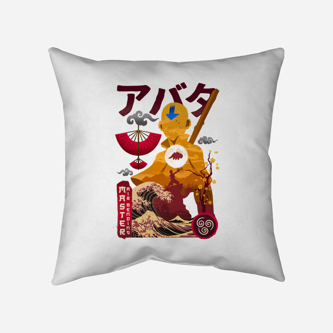 Master Air Bending-none removable cover w insert throw pillow-hirolabs