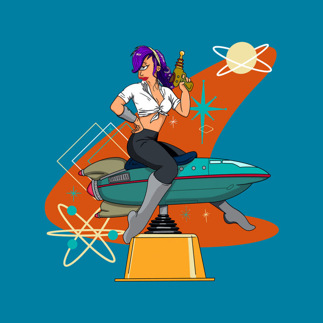 Vintage Future Pin-Up-womens basic tee-SeamusAran