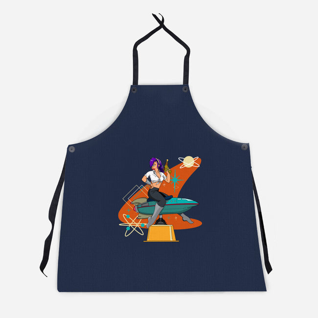 Vintage Future Pin-Up-unisex kitchen apron-SeamusAran