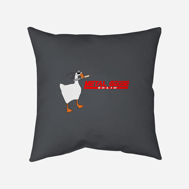 Metal Goose Solid-none removable cover w insert throw pillow-Zody