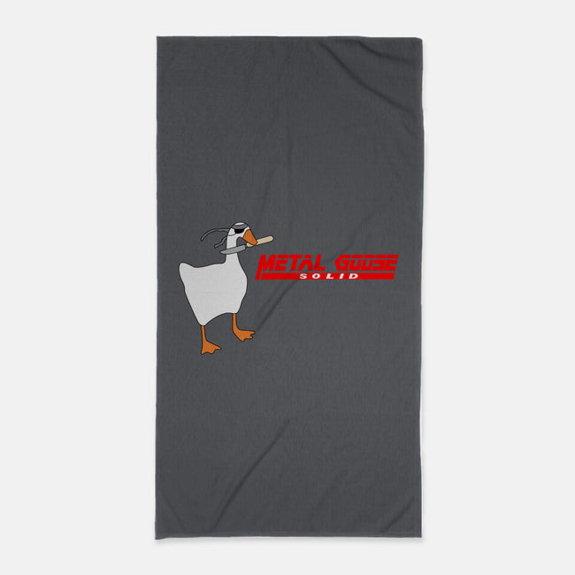 Metal Goose Solid-none beach towel-Zody