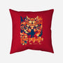 Surrounded-none removable cover throw pillow-Sketchdemao