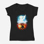Stranger Cats-womens v-neck tee-Vallina84