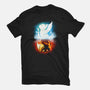 Stranger Cats-womens fitted tee-Vallina84