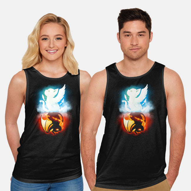 Stranger Cats-unisex basic tank-Vallina84