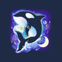 Cosmic Whale-womens fitted tee-Vallina84