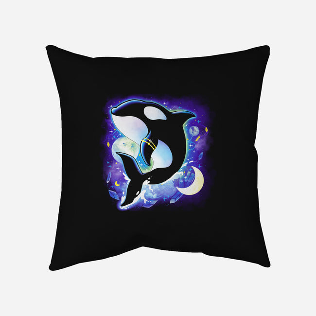 Cosmic Whale-none removable cover w insert throw pillow-Vallina84