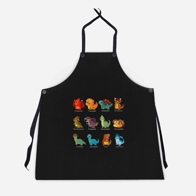 Dinosaurs-unisex kitchen apron-Vallina84