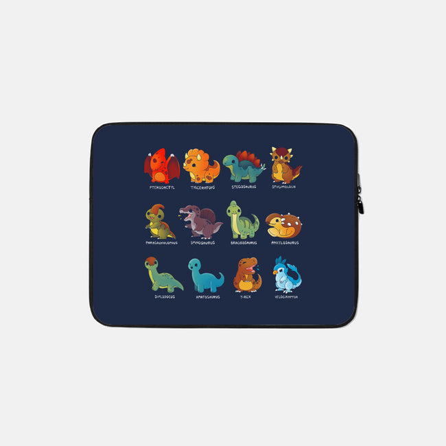 Dinosaurs-none zippered laptop sleeve-Vallina84