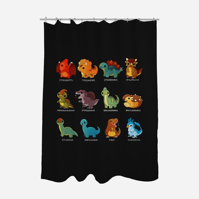 Dinosaurs-none polyester shower curtain-Vallina84