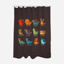 Dinosaurs-none polyester shower curtain-Vallina84