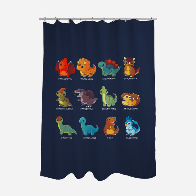 Dinosaurs-none polyester shower curtain-Vallina84