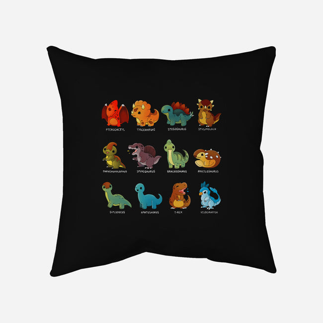 Dinosaurs-none removable cover w insert throw pillow-Vallina84