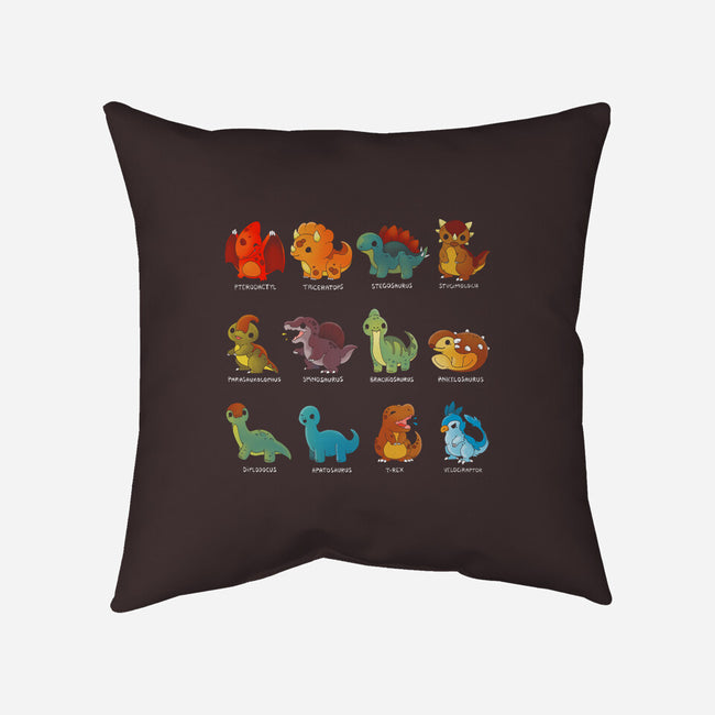 Dinosaurs-none removable cover w insert throw pillow-Vallina84