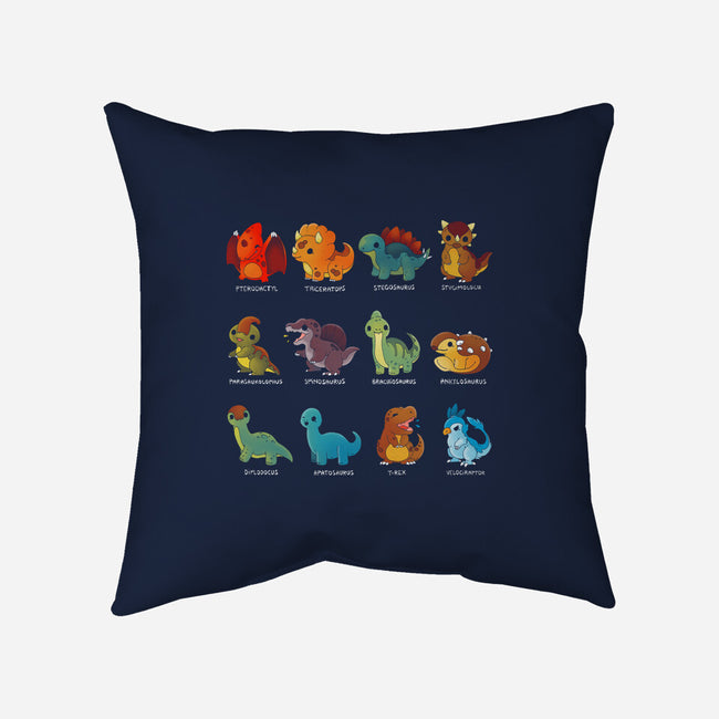 Dinosaurs-none removable cover w insert throw pillow-Vallina84
