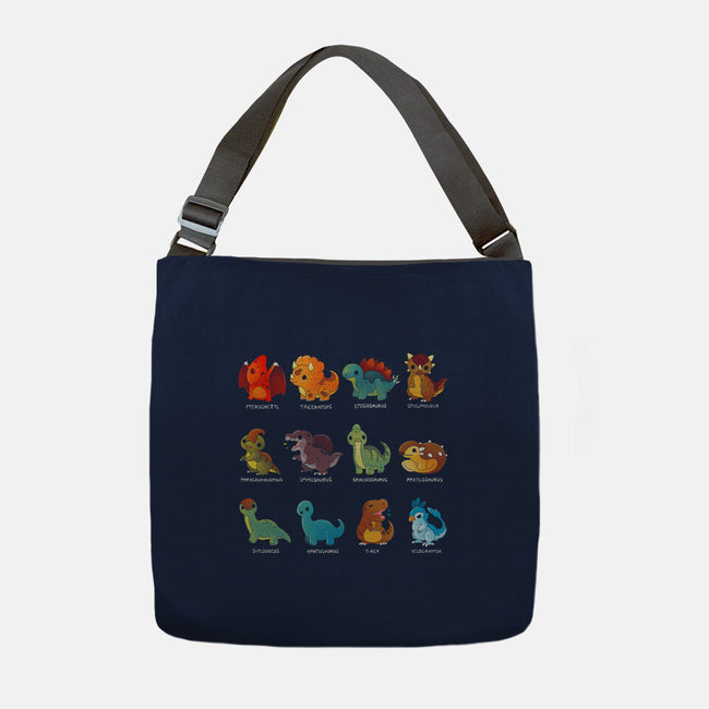 Dinosaurs-none adjustable tote-Vallina84