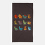 Dinosaurs-none beach towel-Vallina84