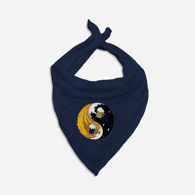 Yin Yang Beer-dog bandana pet collar-Vallina84